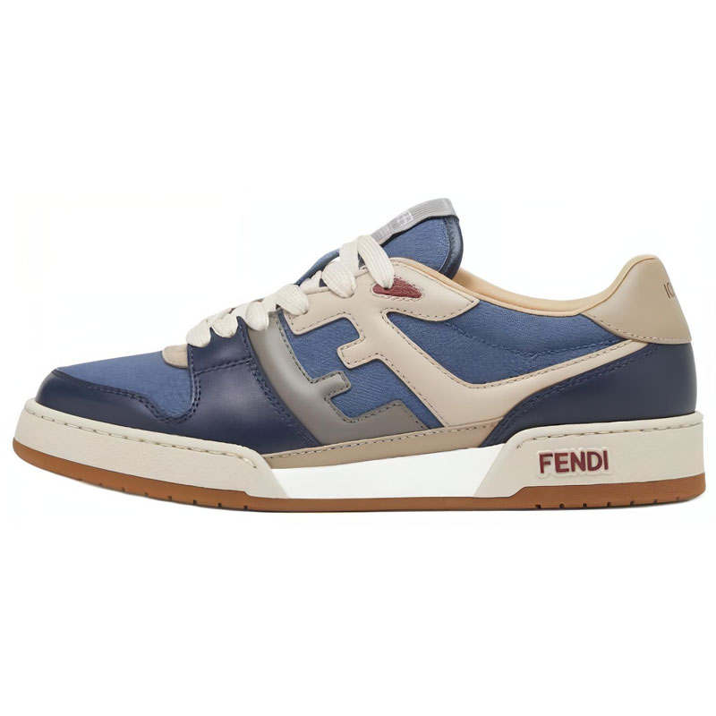 FENDI Match Low top Skateboard Shoes Men's Blue