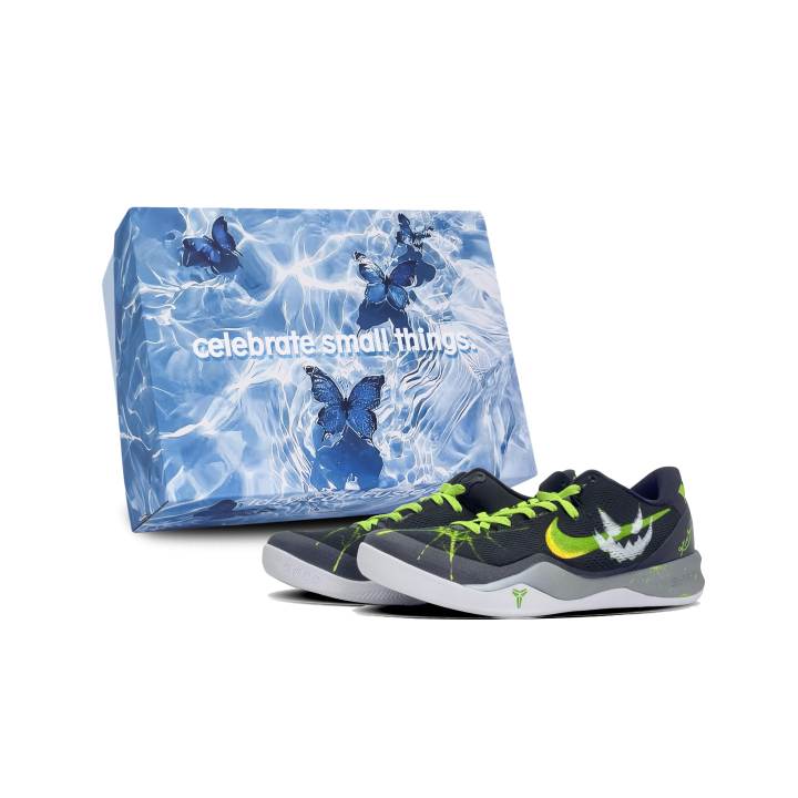 Nike Nike Kobe 8 Cushioning Low top Basketball Shoes Unisex Black Green Yellow