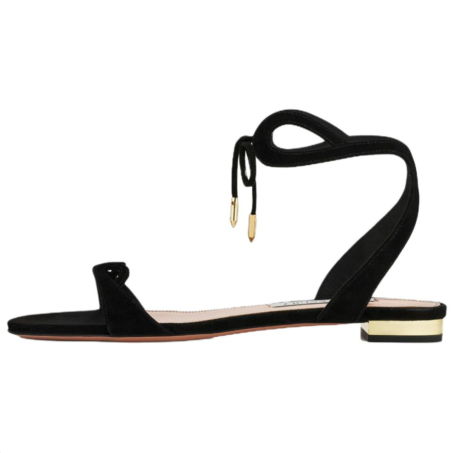 AQUAZZURA Tessa One Strap Sandals Women's Black