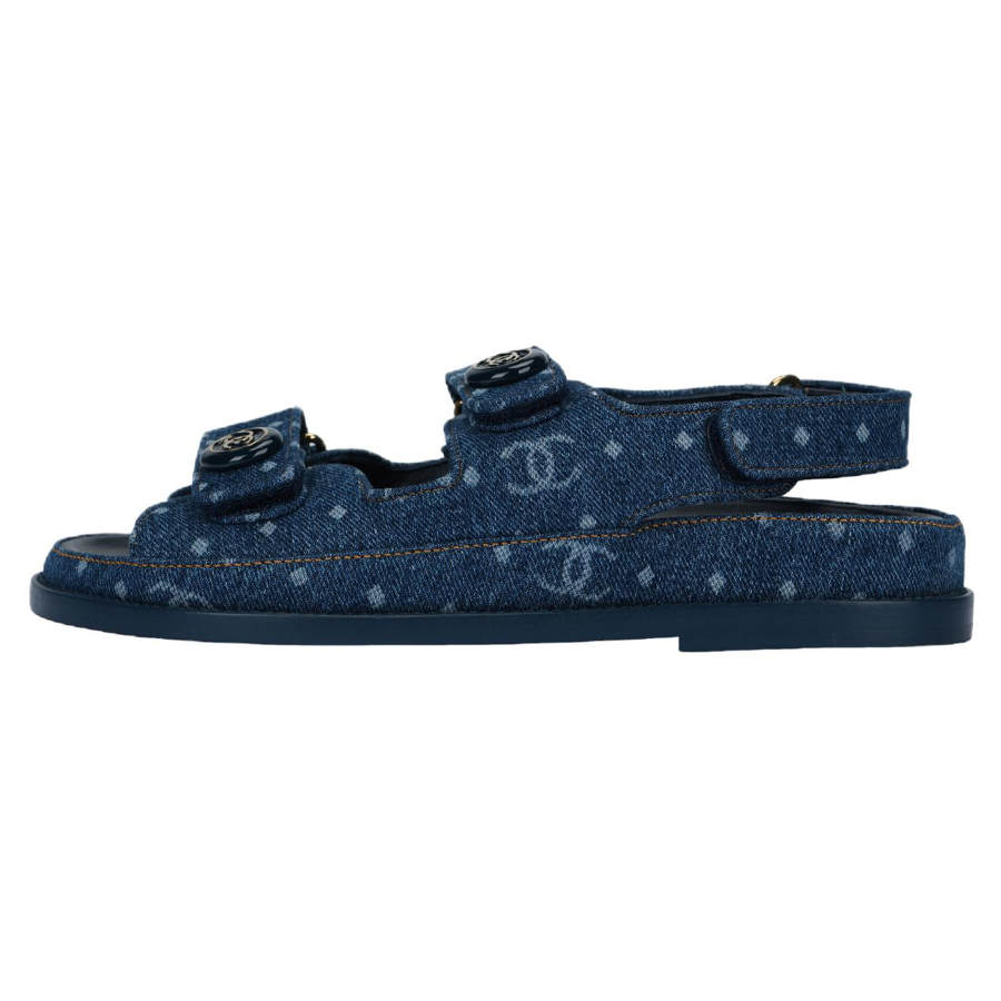 CHANEL CHANEL Beach Sandals Women's Blue