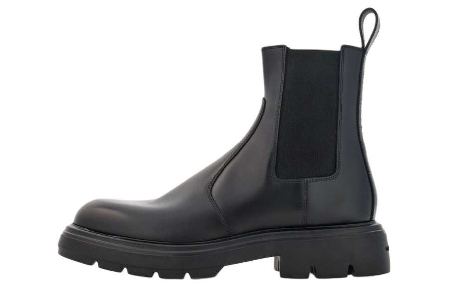 Ferragamo FERRAGAMO Logo-debossed Leather Boots