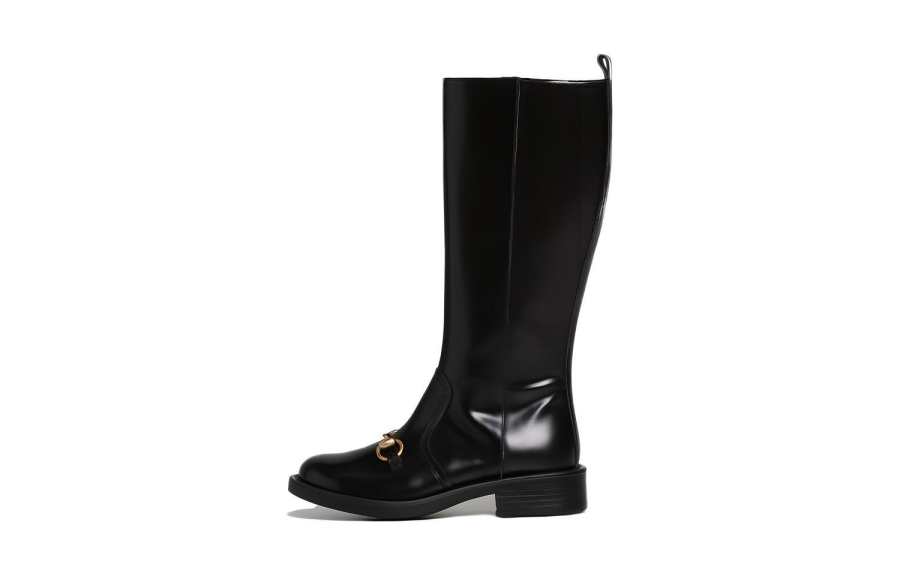 GUCCI Kids Horsebit Knee-high Boots