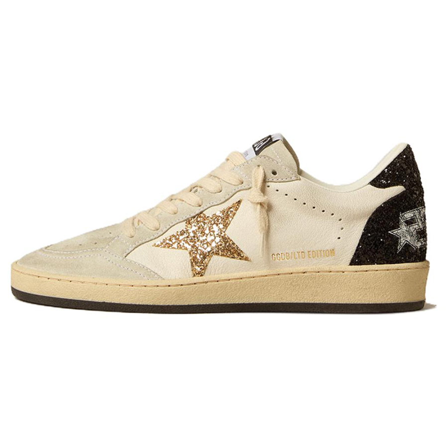 Golden Goose Ball Star Leather Low top Skateboard Shoes Women's Beige