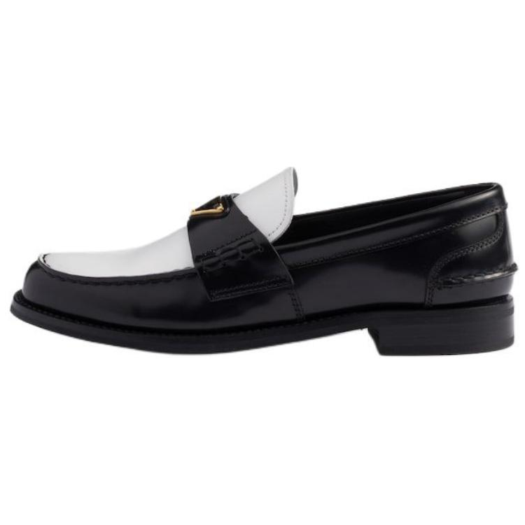 PRADA PRADA Leather Loafers Women's Black