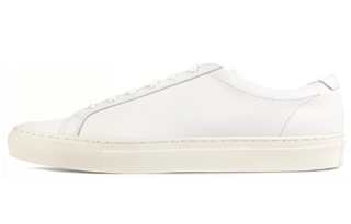 LOAKE Top Grain Cow Leather Low top Skateboard Shoes Men's White