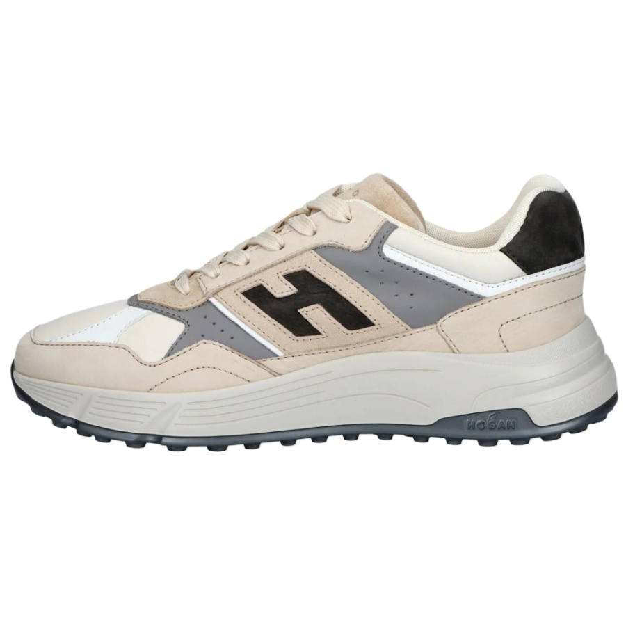 HOGAN Hyperlight Suede Low top Casual Shoes 4.5cm Men's Beige