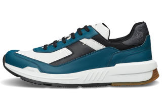 BERLUTI Pulse Leather Abrasion Resistant Abrasion Resistant Low top Casual Shoes Men's Blue Black
