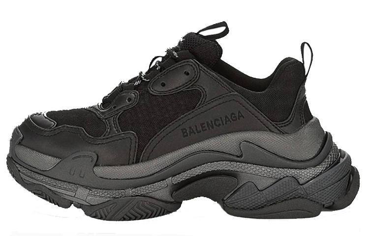 Balenciaga Triple S Coverage Low top Chunky Sneakers Women's Black