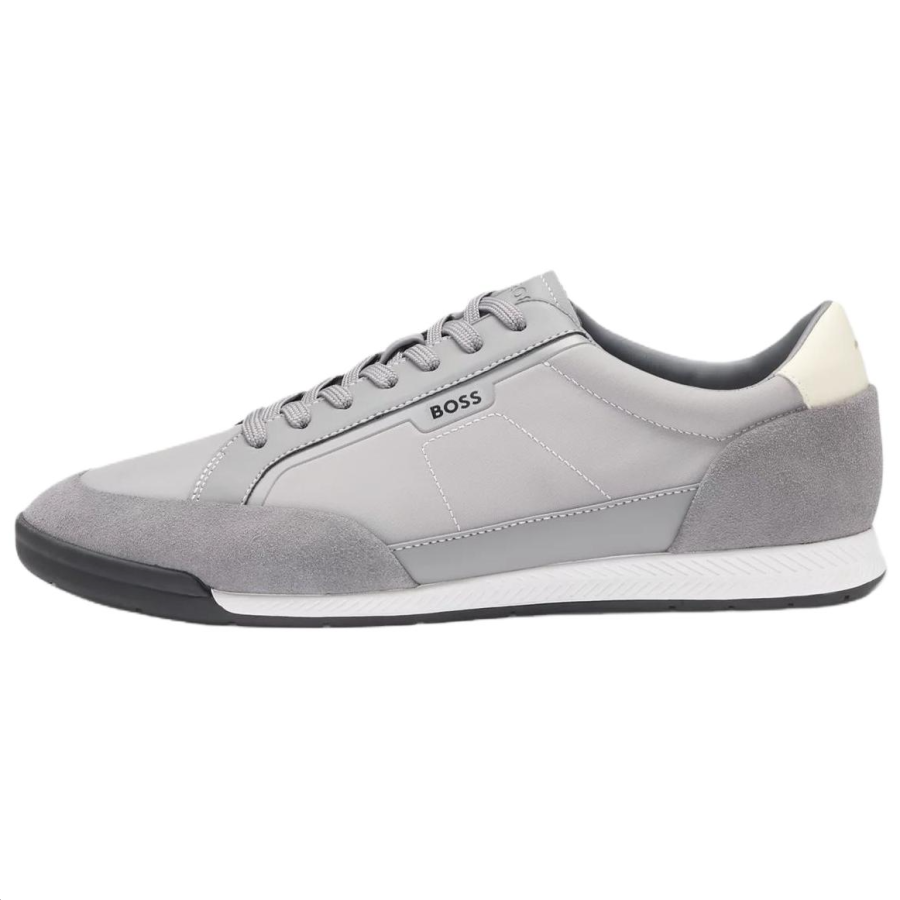 HUGO BOSS Suede Low top Casual Shoes Men's Gray