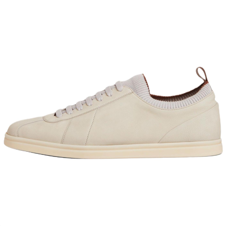 Loro Piana Soho 2.0 Walk Low top Skateboard Shoes Men's Almond