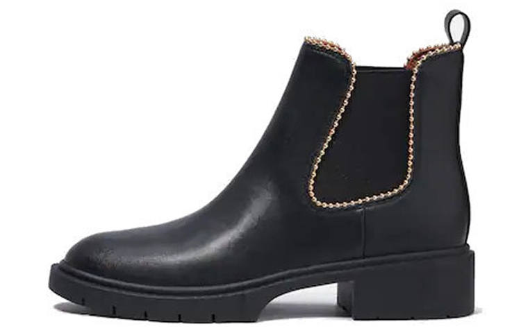 COACH Levy Short Chelsea Boots Women's Black
