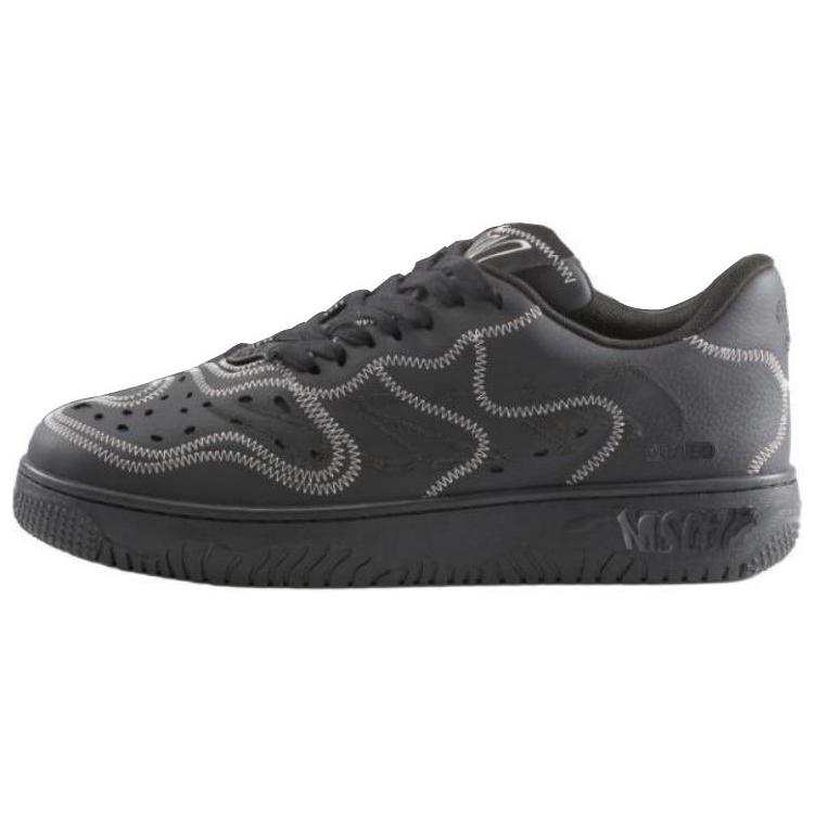 MSCHF Super Normal Nanzuka Leather Low top Skateboard Shoes Unisex Black