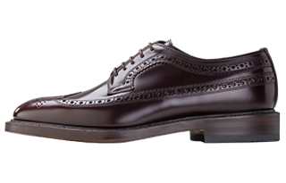 LOAKE Top Grain Cow Leather Dress Shoes Men's Burgundy