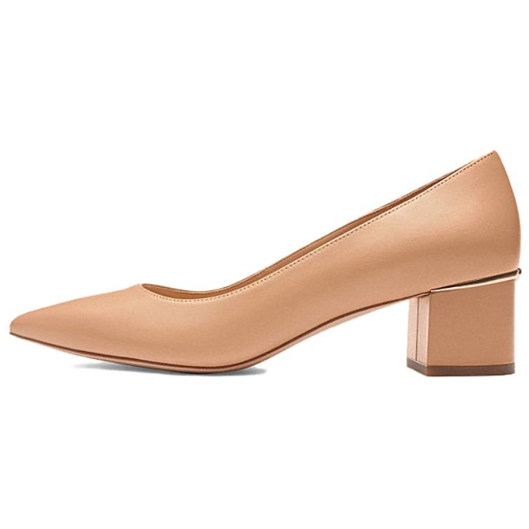 COACH Sheepskin High Heels 3cm Women's Beech