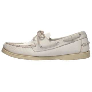 Sebago Portland Leather Boat Shoes Men's White