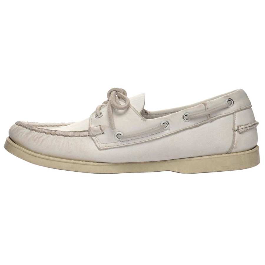 Sebago Portland Leather Boat Shoes Men's White