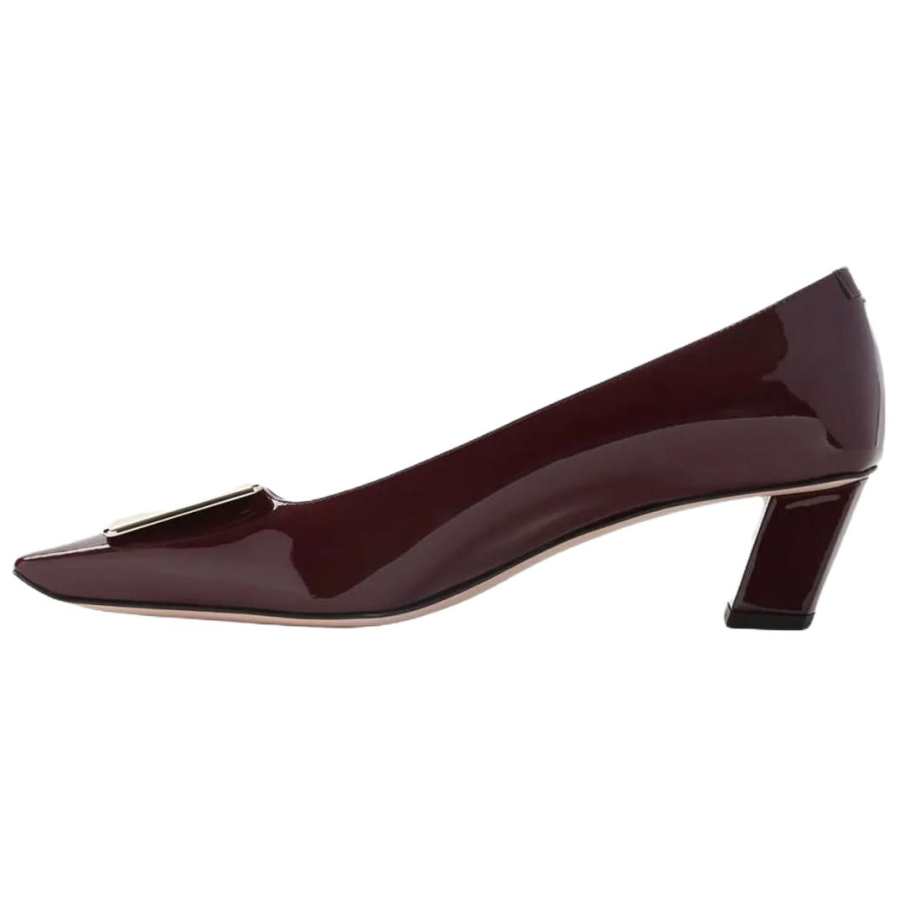 Roger Vivier Belle Vivier Block Heel High Heels 4.5cm Women's Red
