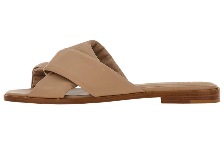 Ferragamo FERRAGAMO Knot-detail Leather Slides