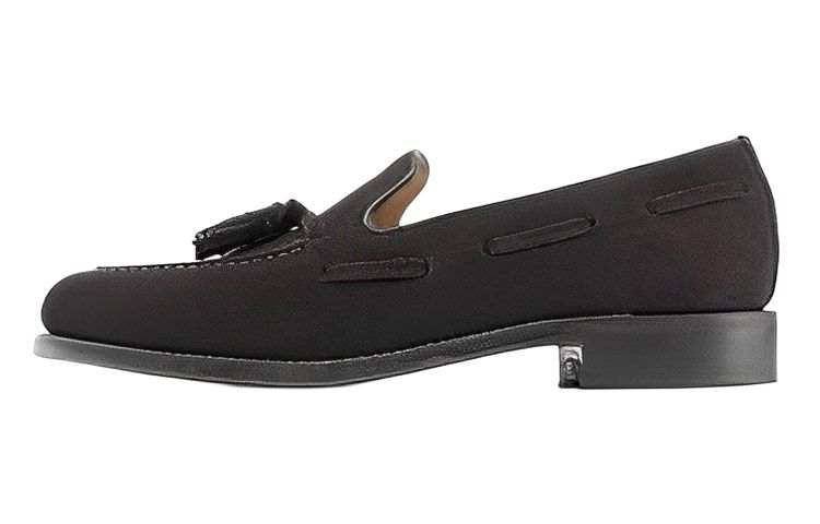 LOAKE Top Grain Cow Leather Men's Casual Shoes Men's Dark Brown