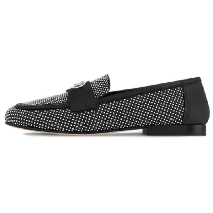 LOUIS VUITTON Soho Sheepskin Loafers Women's Black