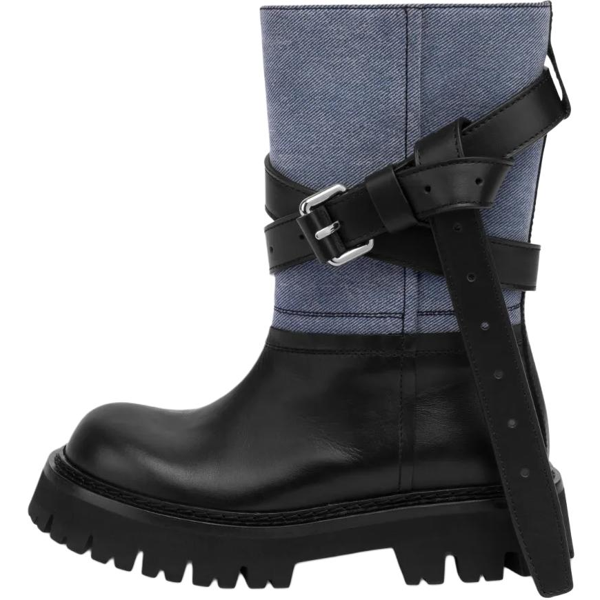 Moschino buckle-strap biker boots Women's