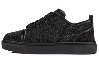 Christian Louboutin CL Adolon Low top Skateboard Shoes Men's Black
