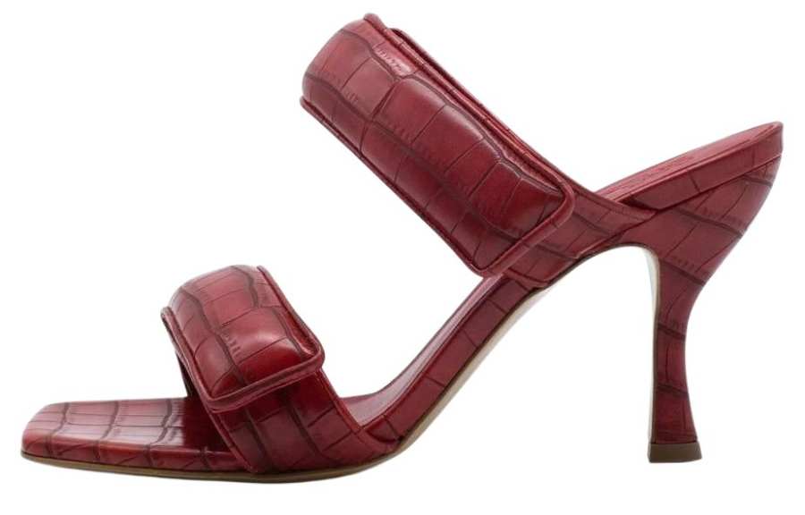 GIA BORGHINI Odor Resistant Slide Slippers Women's Burgundy
