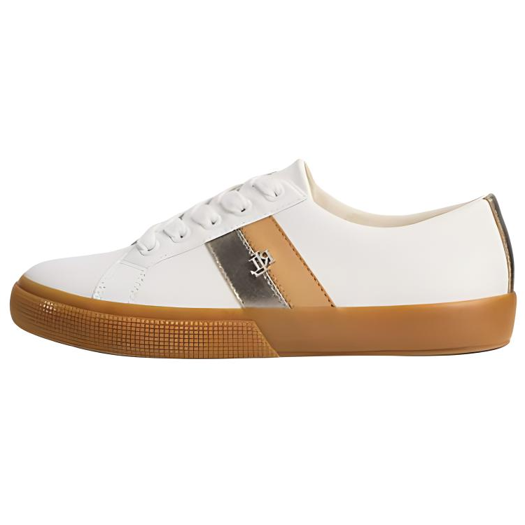 LAUREN RALPH LAUREN Janson II Leather Low top Skateboard Shoes Women's White