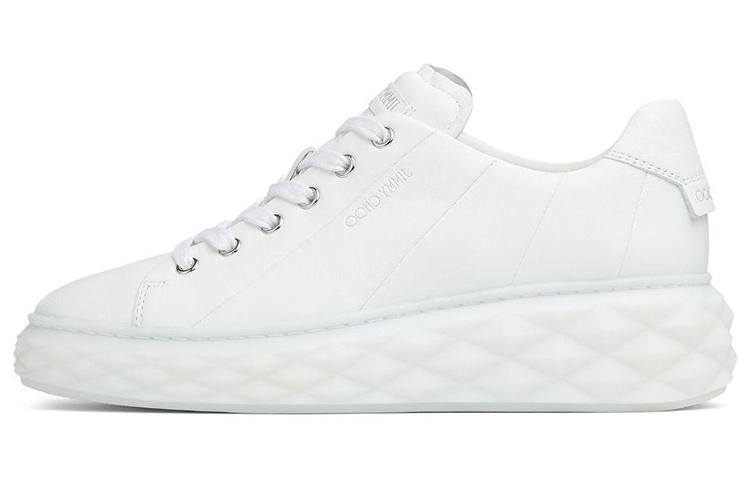 Jimmy Choo Diamond Light Maxi Leather Sneakers