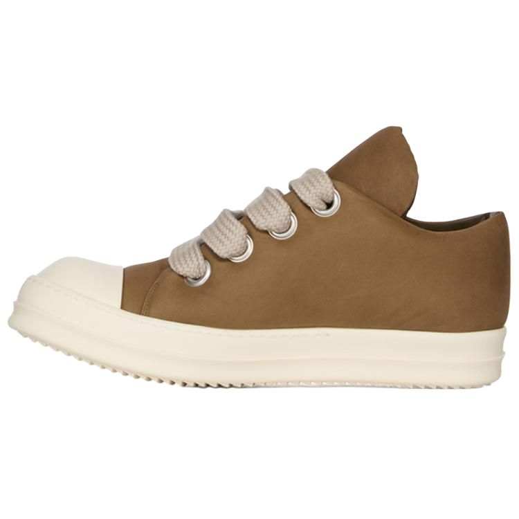 RICK OWENS RICK OWENS/RO Cow Leather Low top Skateboard Shoes Men's Brown