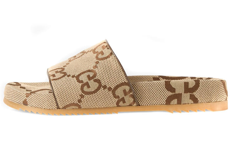 GUCCI Gucci Gg Canvas Slide Sandal 'Camel Monogram'