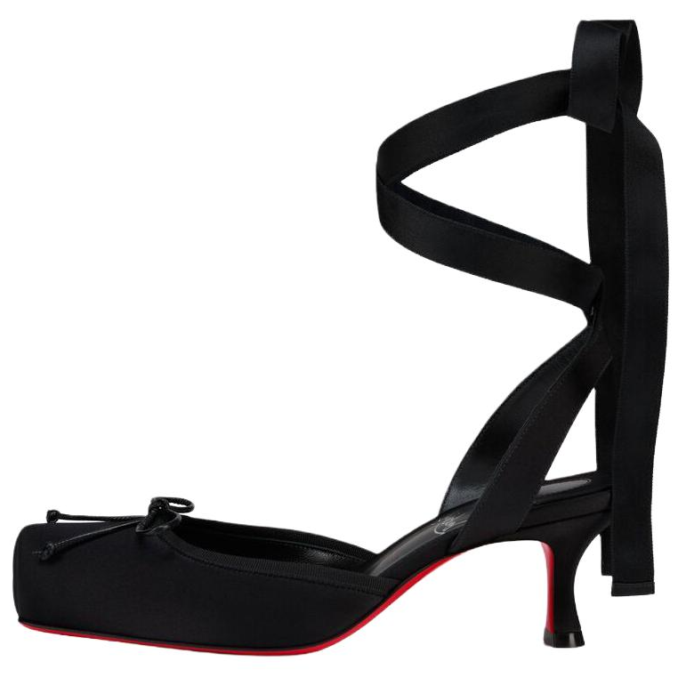 Christian Louboutin Cassia tied spool-heel pumps