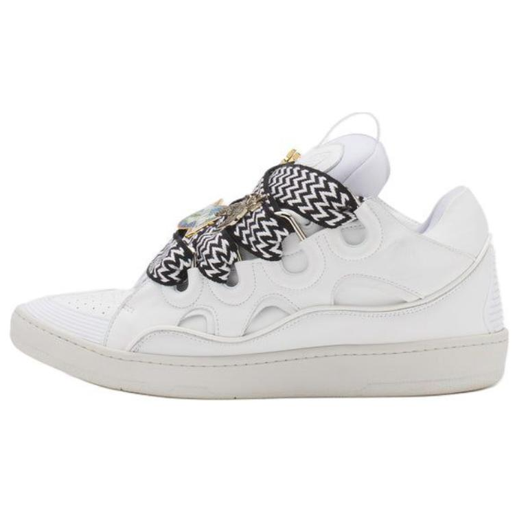 Lanvin Future x Lanvin Curb Leather Low top Casual Shoes Men's White