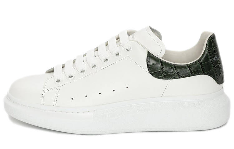 Alexander McQueen Alexander McQueen Oversized Sneaker 'White Forest Green Crocodile'