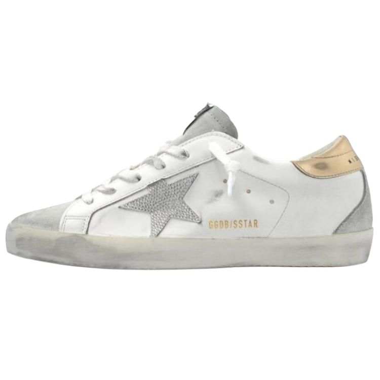 Golden Goose Super Star Leather Low top Skateboard Shoes Women's White