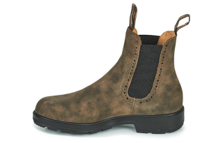Blundstone Leather Short Chelsea Boots 3cm Women's Brown Black