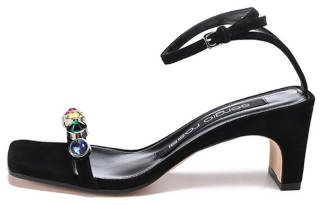 SERGIO ROSSI One Strap Sandals Women's Black
