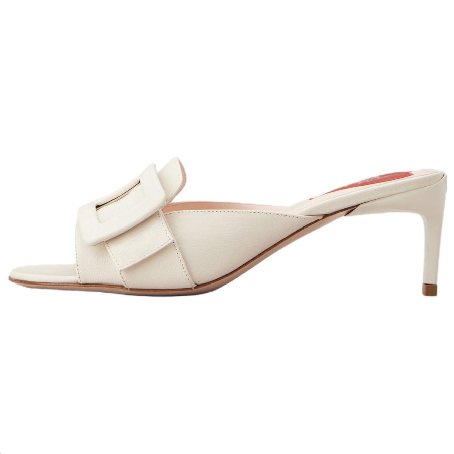 Roger Vivier Viv' Canard Slide Slippers 5.5cm Women's White