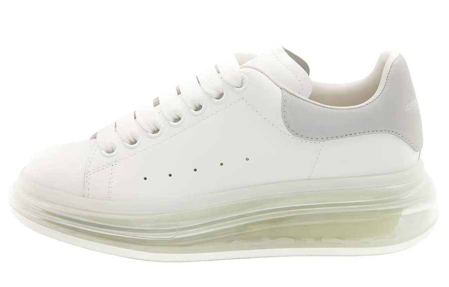 Alexander McQueen Air Bubble Wedge Sole Oversized Sneaker 'White Grey' Women's