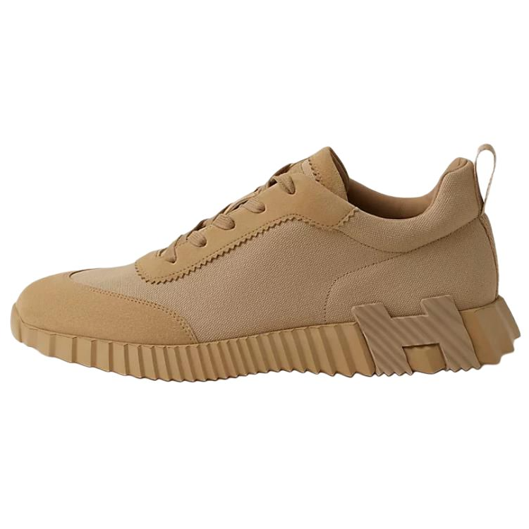 HERMES HERMES Bouncing Low top Casual Shoes 4cm Men's Beige