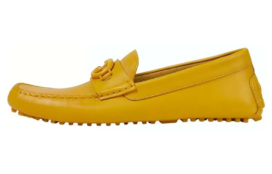GUCCI Interlocking Casual Shoes Men's Yellow