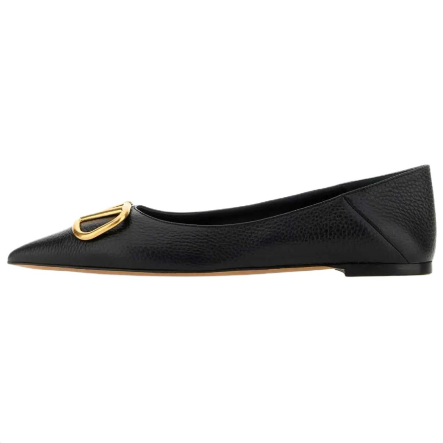 Valentino Leather Casual Shoes Women's Black