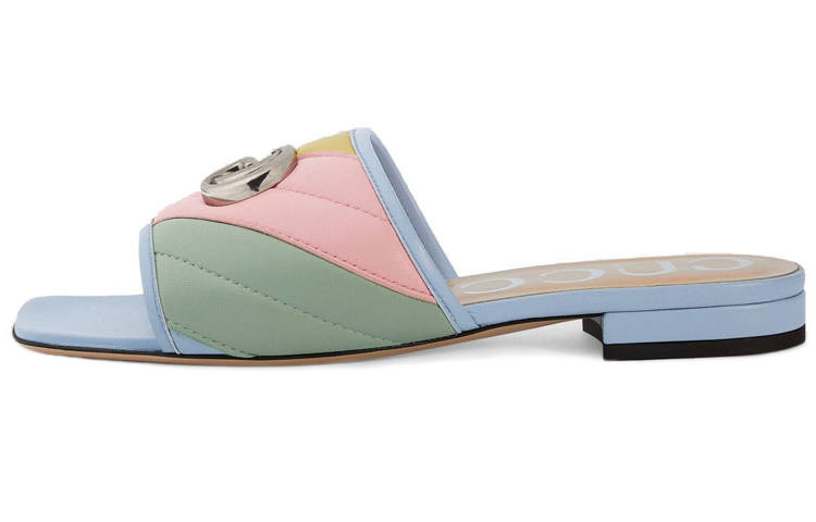 GUCCI GUCCI Double G Rainbow Mules