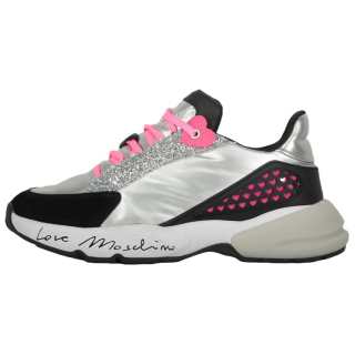 LOVE MOSCHINO Low top Casual Shoes Women's Silver