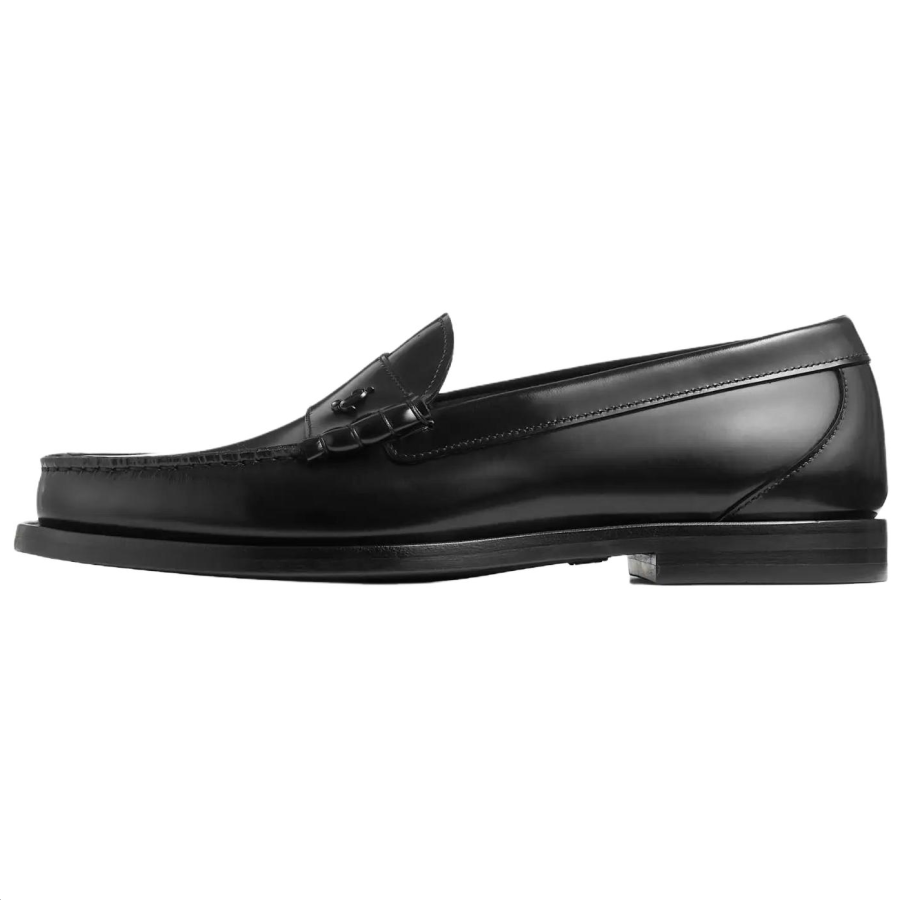 Jimmy Choo Ethan Cow Leather Casual Shoes Men's Black