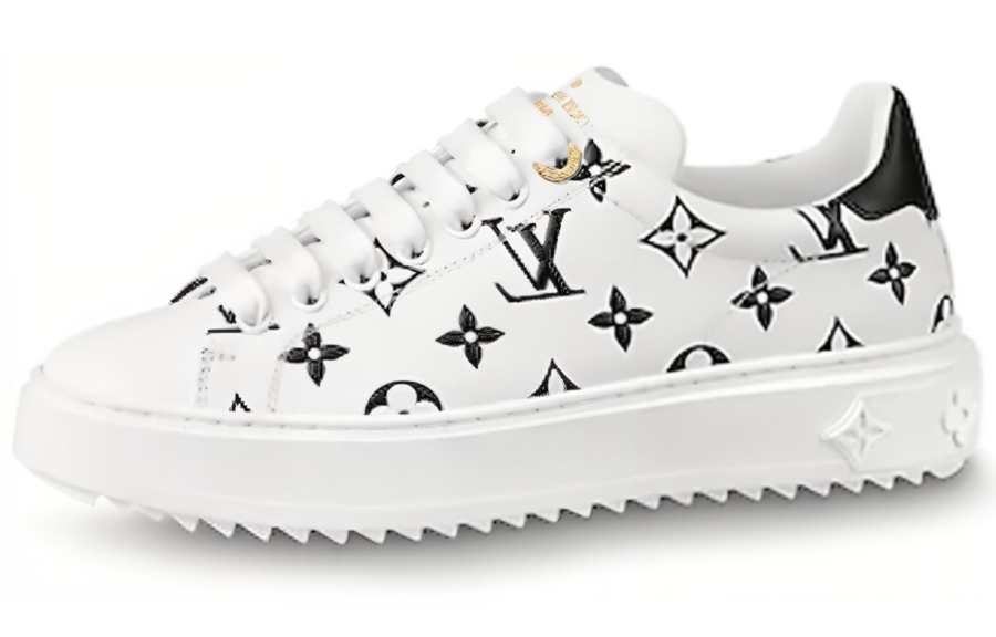 LOUIS VUITTON Lv Time Out Sneakers Black/White Women's