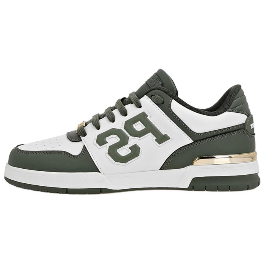 PHILIPP PLEIN Artificial Leather Low top Skateboard Shoes Unisex Olive Green