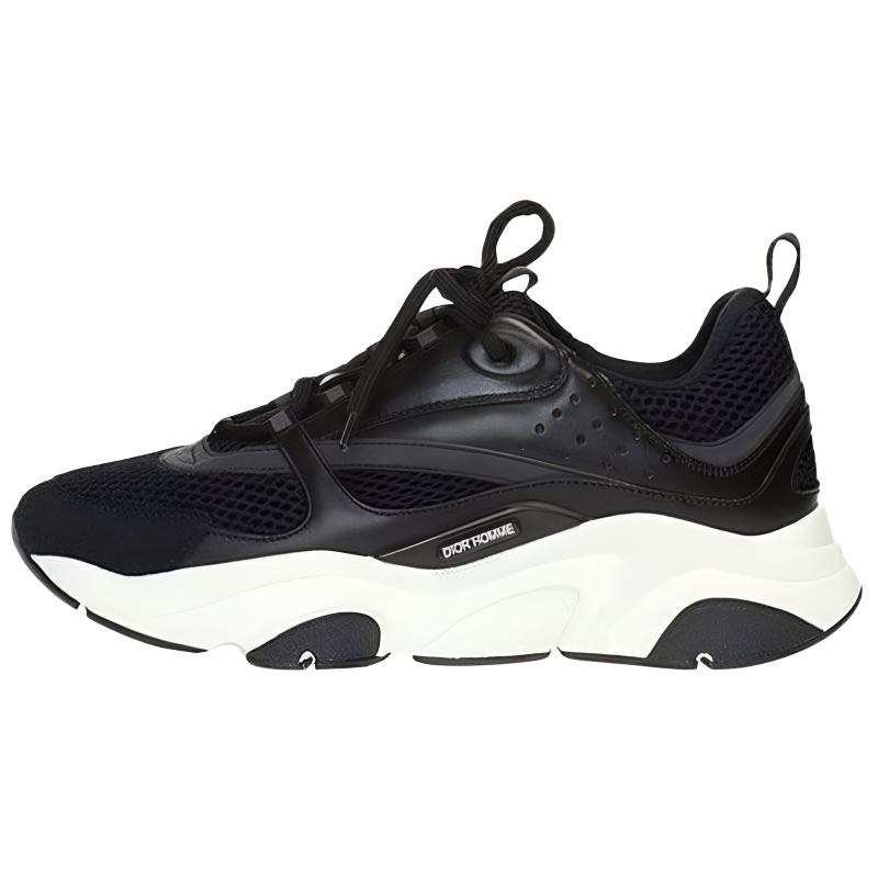 DIOR B22 Homme Lace Up Low top Sports Casual Shoes Men's Black