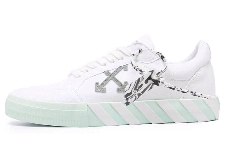 OFF-WHITE OFF WHITE Vulc Low Eco Canvas White Mint Green