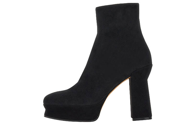 Ferragamo FERRAGAMO Suede Ankle Boots 11.5cm Women's Black